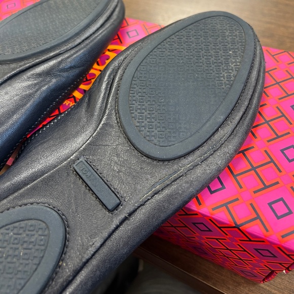Tory Burch Minnie Flats in Navy - Picture 7 of 15